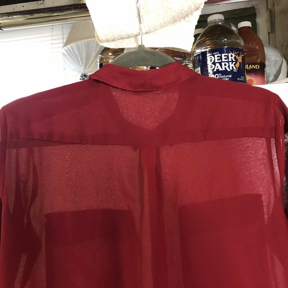 Kut From The Kloth Collared Button Up Blouse Small - image 8